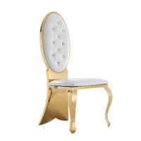 Chaises de banquet modernes de luxe en métal pour hôtel, chaises empilables pour restaurant