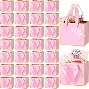 Mini Bolsa <span class=keywords><strong>de</strong></span> Regalo <span class=keywords><strong>de</strong></span> Papel Metálico con Asa, Bolsa Pequeña para Regalos, Recuerdo <span class=keywords><strong>de</strong></span> Fiesta, para el Día <span class=keywords><strong>de</strong></span> la Madre, Boda, Graduación, Rosa Bebé, Dorado - Product Image 1