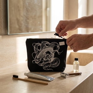 Transparent PVC Cosmetic Pouch Printed Zipper <b>Makeup</b> Organizer Bag <b>for</b> Travel and Toiletry <b>Storage</b> OEM Supplier - Product Image 1
