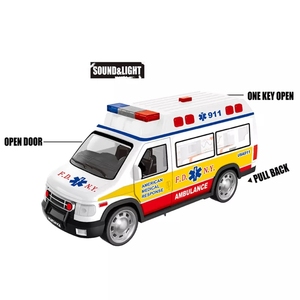 1/24 bambini in lega di <span class=keywords><strong>polizia</strong></span> auto modello ambulanza pressofuso <span class=keywords><strong>polizia</strong></span> giocattoli auto in lega pressofuso auto giocattolo - Product Image 2