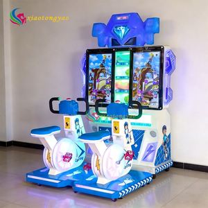 Máquina de Juego de Bicicletas Operada con Monedas XTY, Metálica, 200W, 110V/220V, Juego Electrónico Dinámico de Carreras de Autos para Niños - Product Image 1