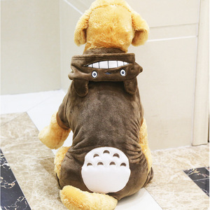 Ropa para mascotas, sudaderas con capucha de lana coral gruesa, diseño con estampado de dibujos animados para perros grandes - Product Image 2