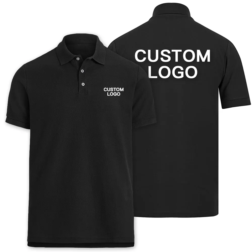 Gepersonaliseerde Geborduurde Custom Polo Shirts Plus Size Mens Polo Shirts Uw Eigen Golf Jersey