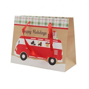 Wholesale Custom Recyclable Kraft Paper <b>Bag</b> with Handle <b>Cheap</b> Price for Promotional Use - Product Image 3