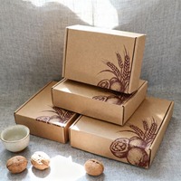 Boîte à pizza en carton ondulé personnalisée RDY Factory, emballage alimentaire jetable, boîte à emporter, boîte en papier écologique recyclable