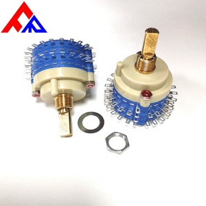 Nuevo Interruptor Rotatorio y de Posición Personalizado de Metal, Eje Plano de 6mm de Diámetro, Forma de 29mm, 2 Polos, Multicapa, 24 Bits - Product Image 3