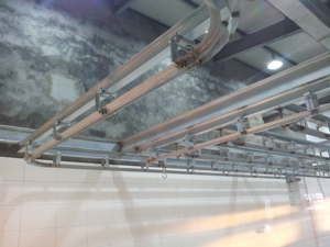 Sistemi di Trasporto su Rotaia per Carcasse di Suini e Ovini, Rotaie per Appendere la Carne, Attrezzature per Piccoli Mattatoi e Stanze di Refrigerazione - Product Image 4