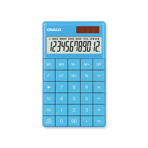 Bán buôn A-1 12 chữ số điện tử máy tính để bàn văn phòng máy tính cao cấp thiết kế đơn giản với năng lượng mặt trời chức năng làm từ nhựa bền - Product Image 3