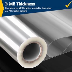 Wholesale Transparent Soft Shrink <b>Film</b> Roll (Plain Surface) Casting Processed Bag Wrapper for Photo Frame Food Craft Use - Product Image 4