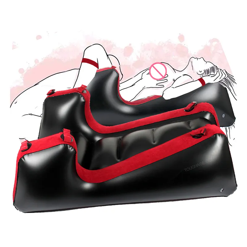 Sex Pillow Inflatable Sofa Handcuff Sex Furniture For Couple Deeper Position Support Erotic Chair BDSM Open Leg Bondage Cushion