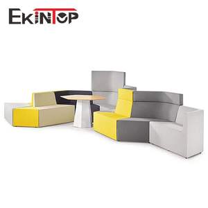 Arredo ufficio cantante ultimo max casa 5 posti buona vita mobili <span class=keywords><strong>in</strong></span> tessuto divano da ufficio set con il prezzo - Product Image 3