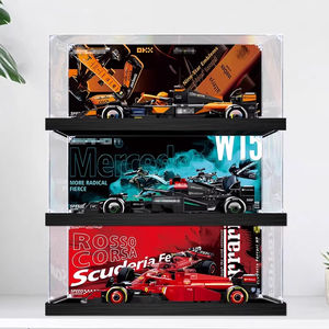 Boîte de présentation en acrylique pour vitrine <span class=keywords><strong>lego</strong></span> Speed Racing F1 Series 77242 77243 77244 Boîte de rangement - Product Image 5