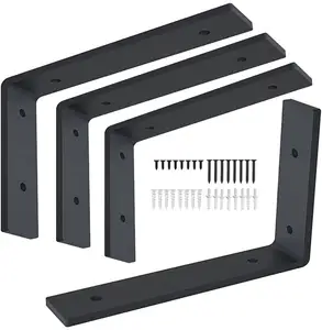 High Quality Powder-coated Steel Countertop Support Bracket Metal Wall L Bracket