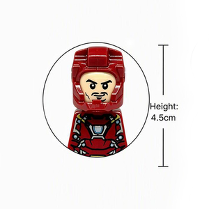 Blocs de construction personnalisables et abordables de la série Heroes, 8 pièces, mini-blocs de construction DIY, figurines d'action, jouets éducatifs pour enfants - Product Image 3