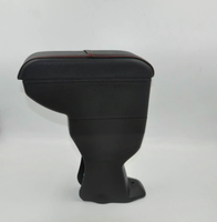 2020 desain baru hitam PU kulit konsol tengah mobil sandaran tangan kotak penyimpanan SEMPURNA UNTUK Toyota Wigo/Axia