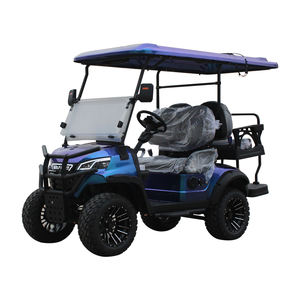 WELIFTRICH Voiturette de golf électrique relevée à 4 roues et 4 places avec batterie au lithium 72V - Product Image 1