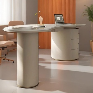 โต๊ะคอมพิวเตอร์ดีไซน์หรูหราทันสมัย สำหรับสำนักงาน ร้านเสริมสวย คลินิกทันตกรรม คลินิกเวชศาสตร์ ฟิตเนส และโต๊ะเจรจาธุรกิจ - Product Image 3