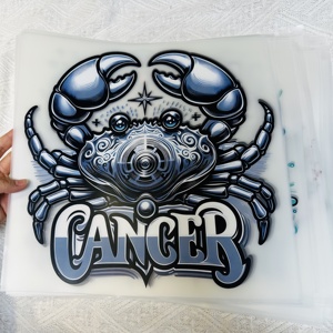 Vinilos Termoadhesivos de Dibujos Animados de Alta Calidad, Personalizados <span class=keywords><strong>para</strong></span> Transferencias, 12 Signos del Zodíaco, <span class=keywords><strong>para</strong></span> Uso en Prendas, Lavables - Product Image 3