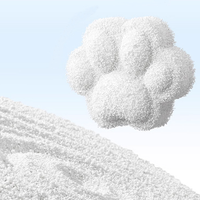 Litière pour chat en amidon de manioc hydrosoluble à agglomération rapide en 3 secondes, accepte le logo personnalisé, sans additifs, stabilité de l'agglomération, litière pour chat mélangée