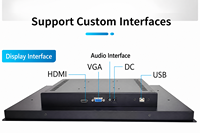 Terminal de point de vente (POS) à écran tactile capacitif 10,4, 15, 17 pouces avec interface VGA USB et large plage de température, compatible OEM/ODM