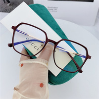Montura de gafas poligonales para jóvenes, protección ocular para ordenador, con bloqueo de luz azul, tr, 0799
