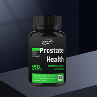 Formule de santé Capsules pour la prostate des hommes - Vegan Saw Palmetto 60 comprimés pour la santé des hommes adultes