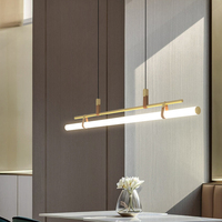 Lustre design américain pour le salon Postmoderne Luminaires suspendus simples Lustres de ferme à Led Lampes suspendues