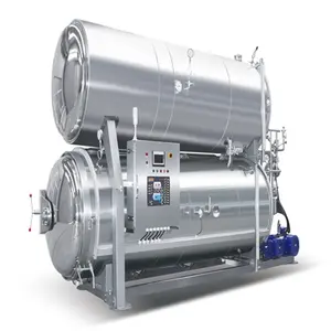 New design water immersion retort machine in food industry