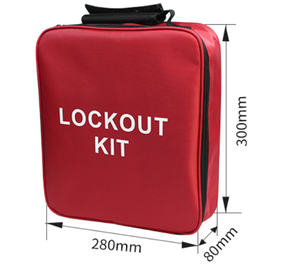 Kit di Bloccaggio per <span class=keywords><strong>Serratura</strong></span> Cilindrica WZNT di Qualità con Backset da 50mm e 2 Chiavi |   Borsa di Sicurezza Portatile Vuota per Procedure di Blocco e Etichettatura (Lockout Tagout) - Product Image 4