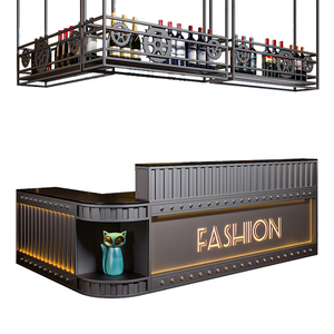 Comptoir de bar moderne en métal, <span class=keywords><strong>caisse</strong></span> enregistreuse, billard, café, salle de sport, barbecue rétro, réception <span class=keywords><strong>américaine</strong></span> - Product Image 3