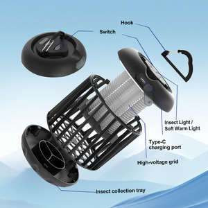 Lampe anti-moustiques électrique SUPTECH, rechargeable par USB, portable, intérieur/extérieur, tue-insectes - Product Image 3