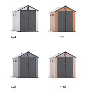 Abri <span class=keywords><strong>de</strong></span> <span class=keywords><strong>jardin</strong></span> vertical compact en plastique 10x8, petite <span class=keywords><strong>armoire</strong></span> <span class=keywords><strong>de</strong></span> rangement latérale pour outils en résine <span class=keywords><strong>de</strong></span> polyéthylène haute densité - Product Image 3