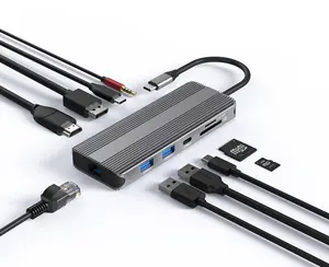 공장 도매 컴퓨터 클램프 저렴한 C 분배기 3.0 USB 포트 10 Usb3.0 허브