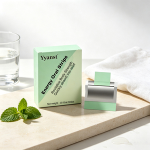 Tiras Orales Energéticas OEM/ODM de Rápida Absorción, Revitalizan la Energía Corporal, Disolución Rápida, Cafeína Vegana, Caja de Papel de 30 Unidades - Product Image 3