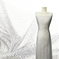 Jupe en dentelle brodée tendance, accessoires de mode, magnifiques strass, tissu en tulle 100 % polyester, robe de mariée