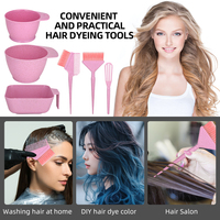 Ensemble d'outils professionnels pour la coloration des cheveux 3 bols + brosse + peigne + applicateur pour la coloration et le décoloration des cheveux en salon et à domicile