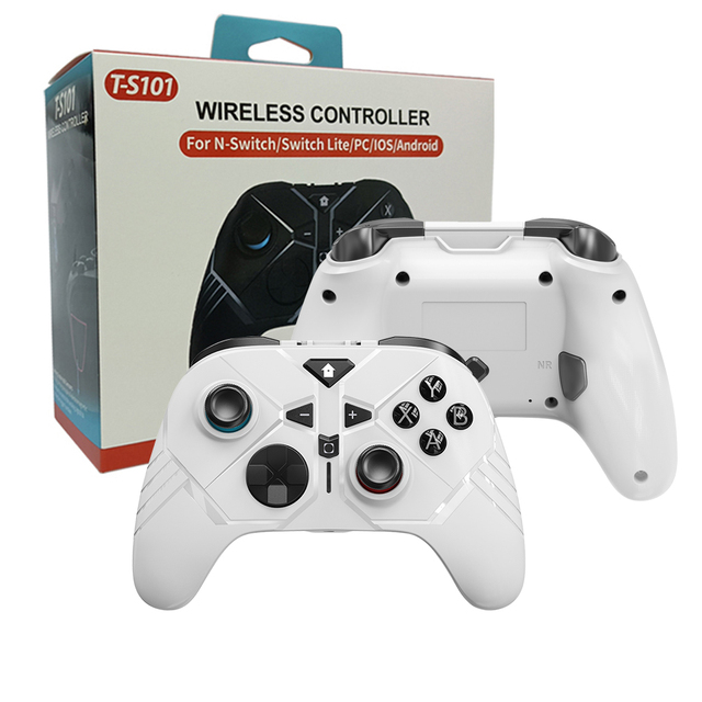 TGZ T-S101 New Private Model Switch BT 2.4G Wireless Joystick Controller for PC P3 Android & IOS Turbo Feature for Gaming