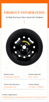 Pneu de secours pour véhicules électriques WENQI, qualité A, T145/80R17, gain de place, pour Audi Q4 E-tron Mercedes EQB NEV, prix usine