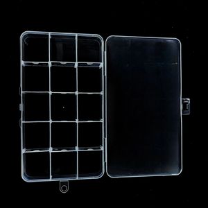 Jewelry Organizer <b>Box</b> 24 Compartment Plastic Storage With Lid For <b>Earrings</b> Rings Desktop Storage Transparent Container - Product Image 4