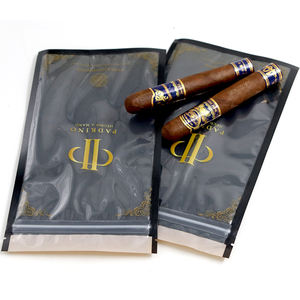 Sacs d'humidification transparents à fermeture éclair pour cigares, sacs premium pour <span class=keywords><strong>5</strong></span> cigares, emballage personnalisé en plastique pour humidor à cigares - Product Image 6