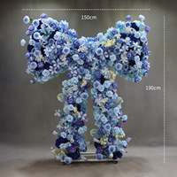 Arche de fleurs personnalisable, chemin de fleurs géant, décorations en forme de papillon, supports de fleurs en forme de papillon, roses rouges pour la décoration de mariage