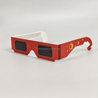 Lunettes d'éclipse solaire en carton certifiées ISO 12312-2 2027, vente en gros, impression personnalisée neutre, verres PET, unisexe