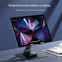 Nouveau support portable rétractable rotatif à 360° en alliage pour téléphone portable, tablette et ordinateur portable, hauteur réglable, utilisation sur bureau, intérieur