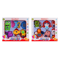 MAZZEO GIOCATTOLI Mondo Bimbi Sonaglini Ensemble de hochets pour bébés 26x32x5 cm Jouets musicaux en plastique colorés pour nourrissons