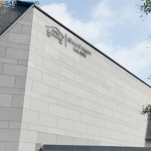 Bahan Bangunan Rumah Mewah Desain Blok Material Fasad Dinding Eksterior <span class=keywords><strong>Panel</strong></span> Semen Serat Berlapis Pra-Cat - Product Image 3