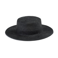 Chapeau de paille plat en sisal récréatif pour les sorties en plein air, le cyclisme, la photographie et la tendance à la réduction de l'âge Chapeau de paille