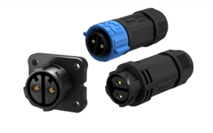 Jnicon M25, <span class=keywords><strong>2</strong></span> pines, 50A, 500V, Cable de Color negro y azul, resistente al agua, Conector de batería, polo, PIN hembra, enchufe macho, IP67, Conector de bloqueo de empuje
