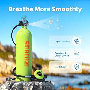 Smaco S700 Plus Mini Bouteille de Plongée 1.9L en Aluminium Portable Haute Pression Réutilisable Certifiée DOT - Product Image 4