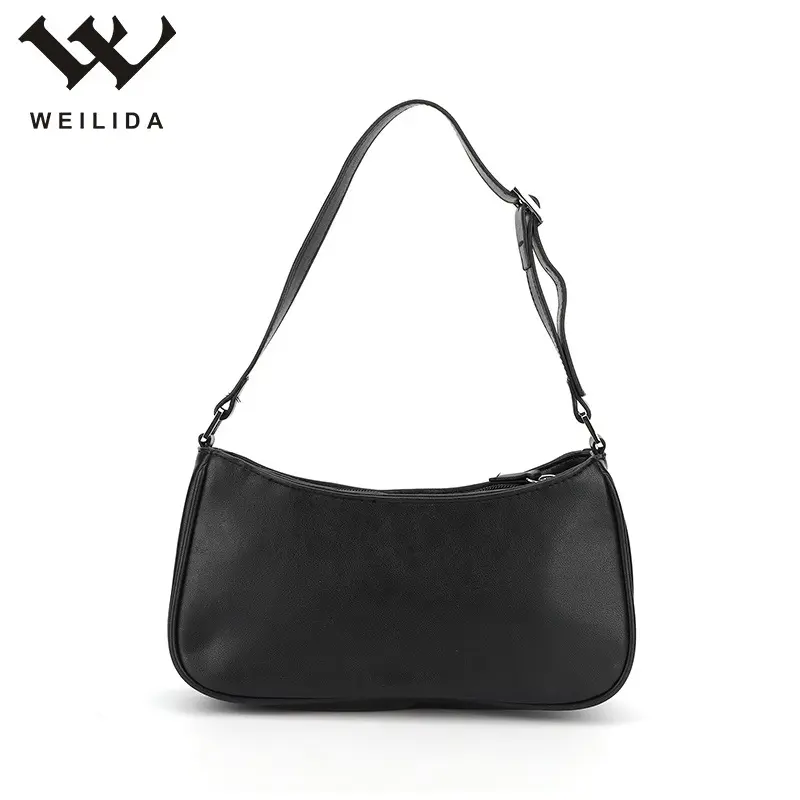 Multifuncional francés moda bolso de mujer Mini Negro Bolsa de hombro bolsa pequeña de la PU bolsa de cosméticos