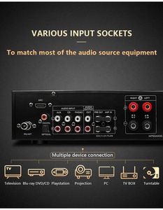 Amplificador HIFI Clase D 4,1 canal de sonido amplificador de potencia Digital doméstico de alta potencia nivel de graves puro 4x100W - Product Image 4